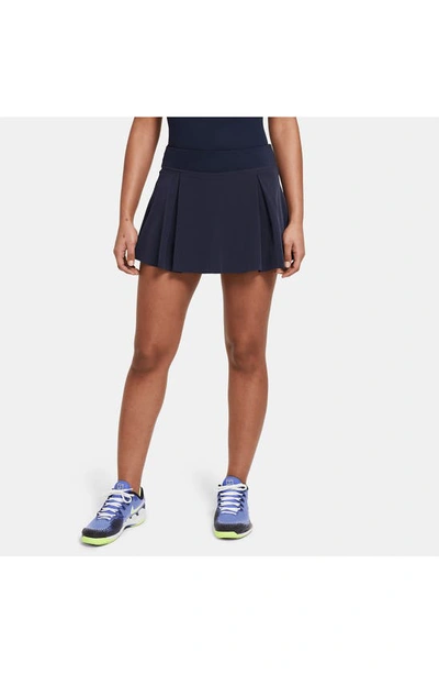 Shop Nike Club Tennis Skirt In Obsidian/ Obsidian