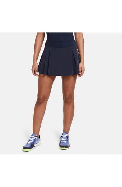 Nike Women's Club Skirt Short Tennis Skirt In Obsidian/ Obsidian