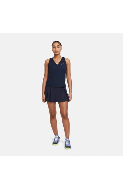 Shop Nike Club Tennis Skirt In Obsidian/ Obsidian