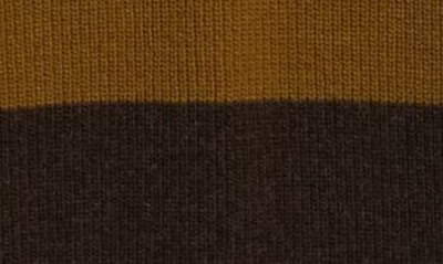 Shop Oliver Spencer Blenheim Stripe Wool Crewneck Sweater In Brown
