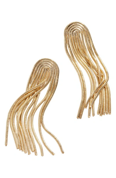 Shop Baublebar Amy Tassel Drop Earrings In Gold