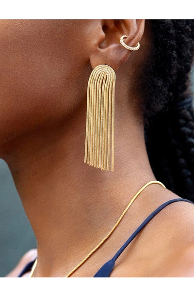 Shop Baublebar Amy Tassel Drop Earrings In Gold