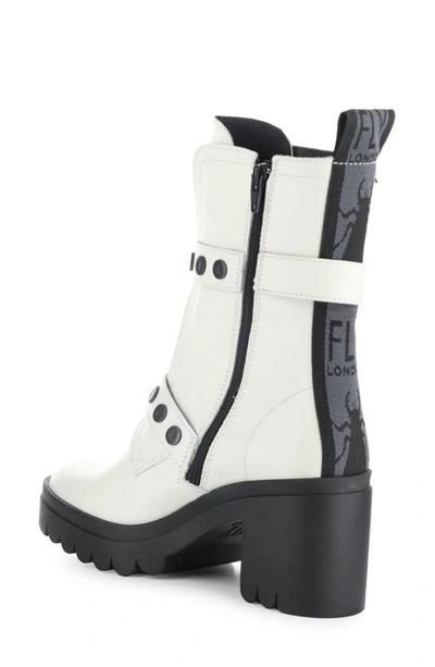 Shop Fly London Tama Bootie In Off White Nausica