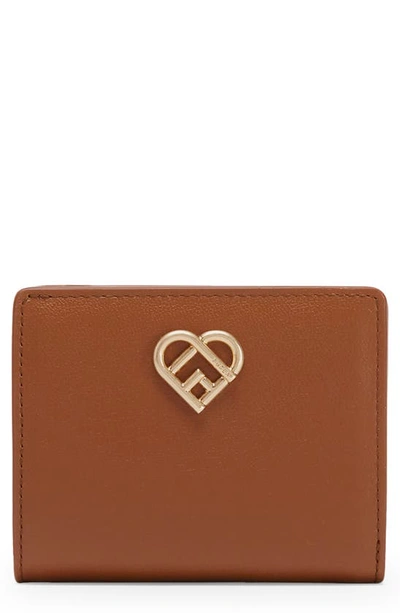 Shop Furla My Joy Compact Leather Wallet In Cognac