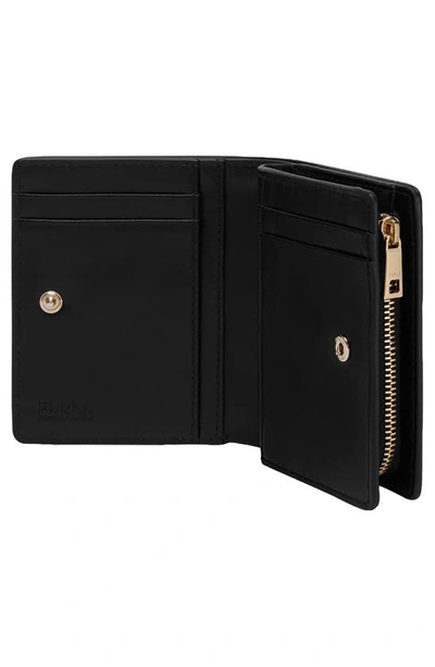 Shop Furla My Joy Compact Leather Wallet In Nero