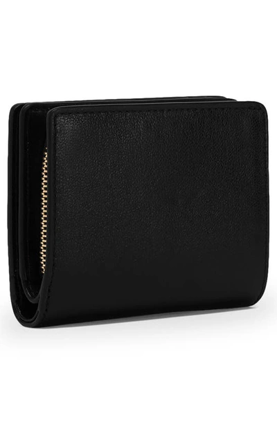 Shop Furla My Joy Compact Leather Wallet In Nero