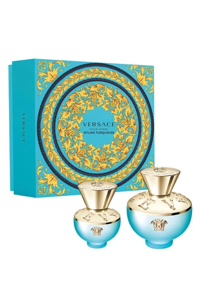 Versace Dylan Turquoise Eau De Toilette Set Usd $178 Value