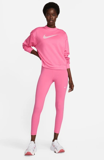 Shop Nike Pro 365 High Waist 7/8 Leggings In Pinksicle/ Black/ White