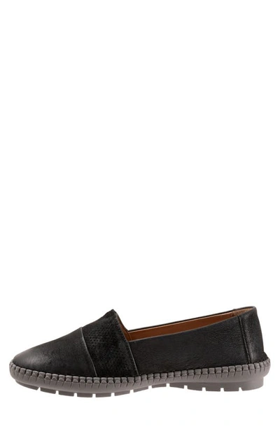 Shop Trotters Ruby Perforated Loafer In Black