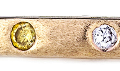 Shop Sethi Couture Dunes Diamond Stacking Band Ring In Gold/ Diamond