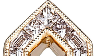 Shop Sethi Couture Kerri Diamond Hexagon Ring In Yellow Gold/diamond