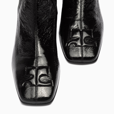 Shop Courrèges Courreges Vinylac Tight Boots In Black