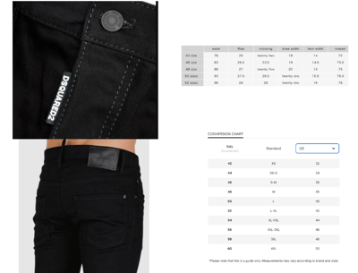 Pre-owned Dsquared2 Jeans 16cm Skater Bull Cotton Denim Pants Trousers Collection In Black