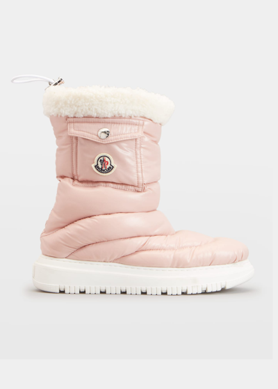 Shop Moncler Girl's Petit Gaia Snow Boots, Toddlers/kids In Open Pink