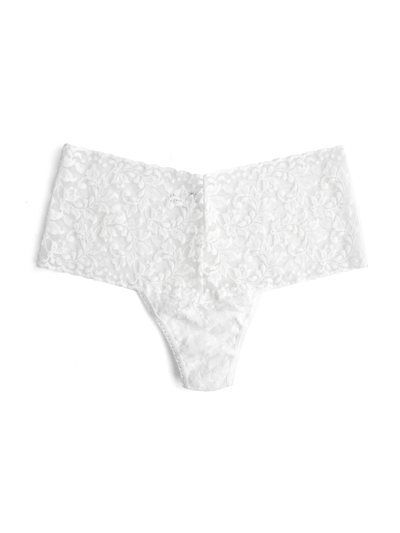 Shop Hanky Panky Retro Lace Thong In White