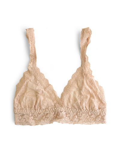 Shop Hanky Panky Signature Lace Crossover Bralette In Brown