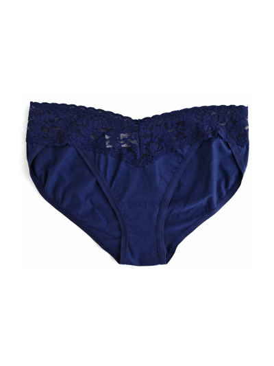 Shop Hanky Panky Supima® Cotton V-kini In Blue