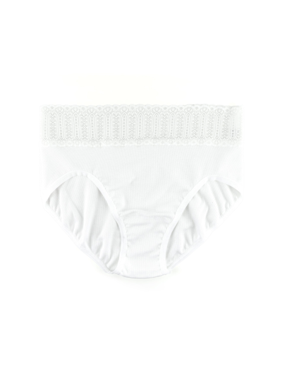 Hanky Panky Ribbed High-cut French Brief In White