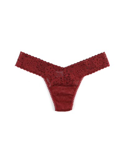 Shop Hanky Panky Daily Lace™ Petite Low Rise Thong Aster Garland Sale In Multicolor