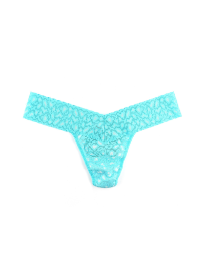 Shop Hanky Panky Cross Dyed Leopard Low Rise Thong In White