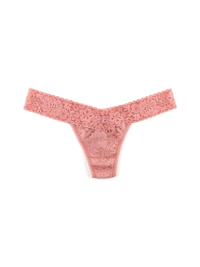 Shop Hanky Panky Daily Lace™ Low Rise Thong In Pink