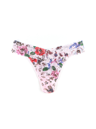Shop Hanky Panky Printed Signature Lace Original Rise Thong Highgrove Gardens Sale In Multicolor