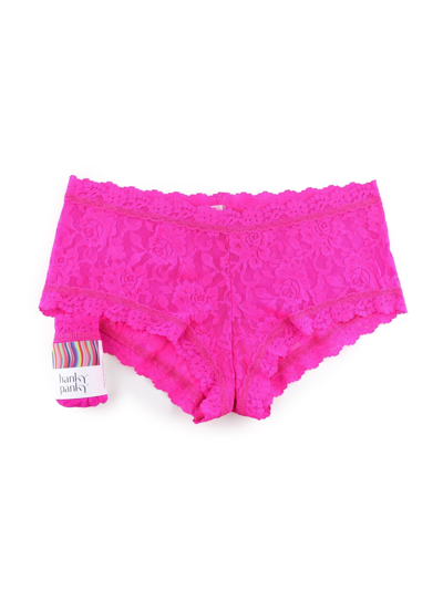 Shop Hanky Panky Signature Lace Boyshort Sale In Pink