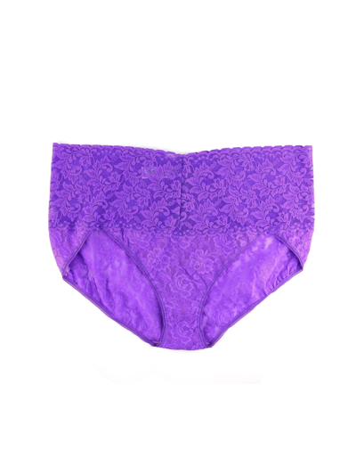 Shop Hanky Panky Retro Lace V-kini Sale In Purple