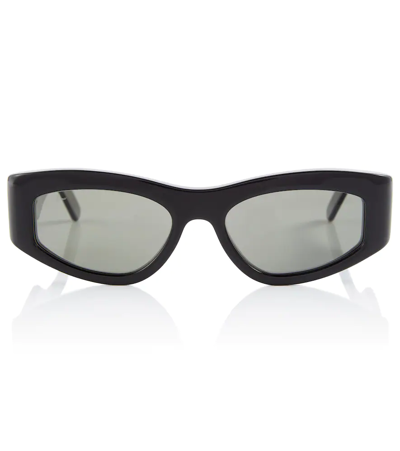 Shop Loro Piana Rectangular Sunglasses In Black