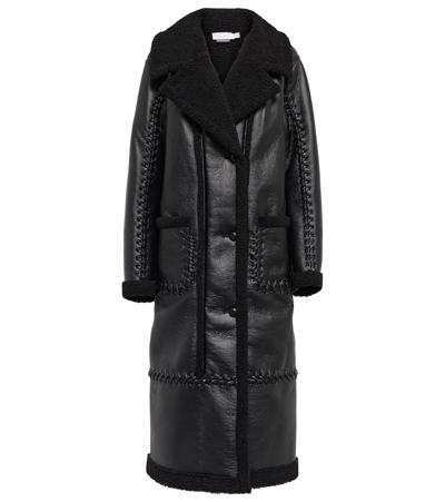 Shop Jonathan Simkhai Faux Leather Coat In Black