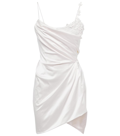 Shop Vivienne Westwood Bridal Venus Satin Minidress In White