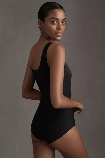 Anthropologie Spanx Thinstincts Panty Bodysuit In Black