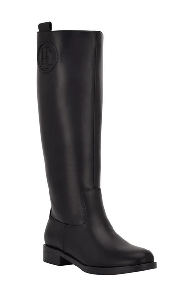 Tommy Hilfiger Women's Rayais Riding Boots Women's Shoes In Black 001 |  ModeSens