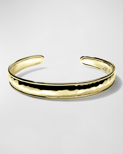 Shop Ippolita 18k Classico Thin Goddess Hammered Tapered Cuff In Gold