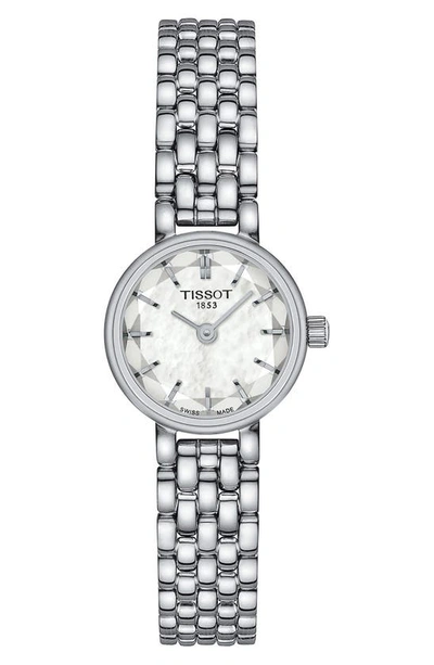 Shop Tissot Lovely Round Bracelet Watch, 19.5mm In Grey