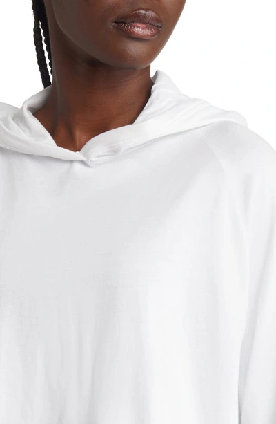 Shop Rag & Bone Principal Organic Cotton Crop Hoodie In White