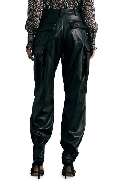 Shop Rag & Bone Sands Faux Leather Cargo Pants In Black