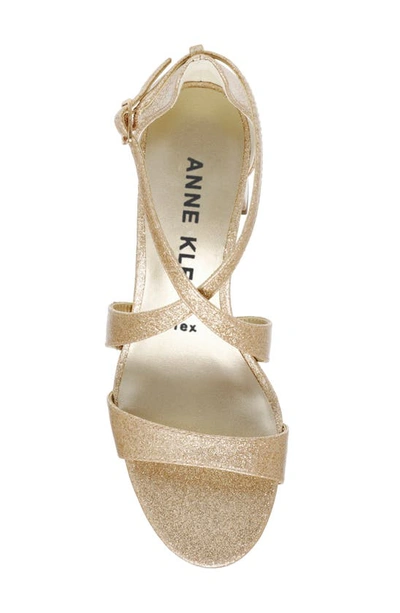 Shop Anne Klein Armaretta Strappy Sandal In Gold