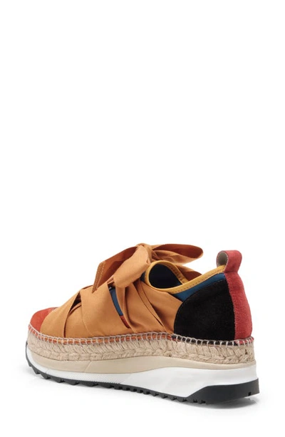 Free People Chapmin Espadrille Sneaker In Rust