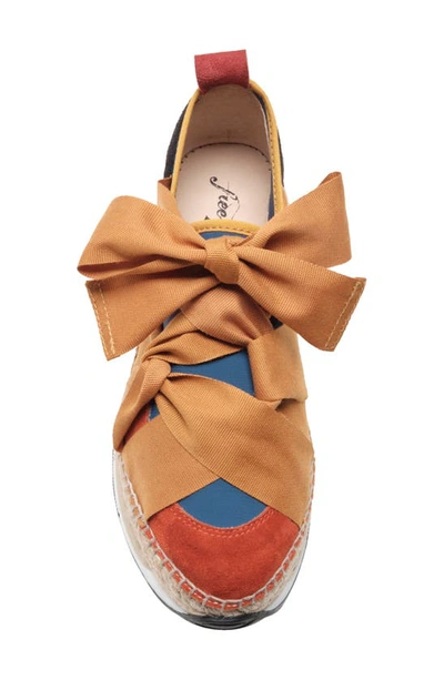 Free People Chapmin Espadrille Sneaker In Rust