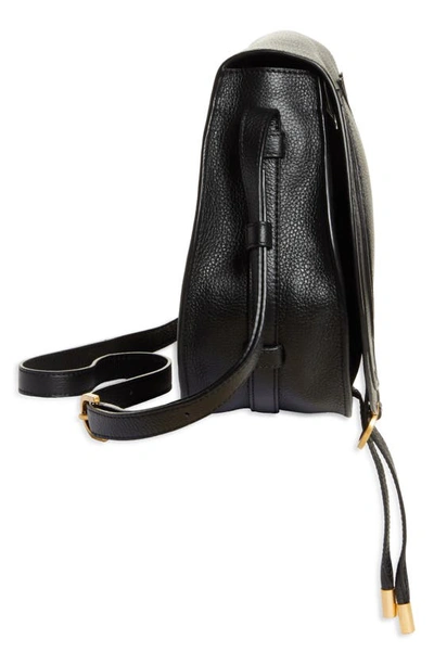 Shop Chloé Medium Marcie Leather Crossbody Bag In Black
