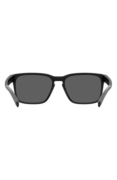 Shop Under Armour 57mm Rectangular Sunglasses In Black/ Green Multilayer