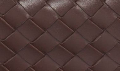 Shop Bottega Veneta Sardine Intrecciato Leather Top Handle Bag In Bitter Choc-m Brass