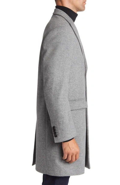 Shop Cardinal Of Canada Sutton Wool Overcoat In Light Grey