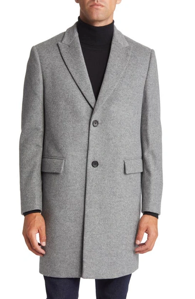 Shop Cardinal Of Canada Sutton Wool Overcoat In Light Grey