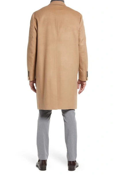 Shop Cardinal Of Canada Thomas Wool & Cashmere Over Coat In Camel