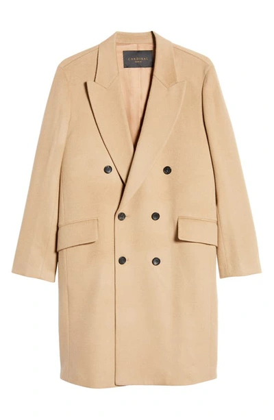 Shop Cardinal Of Canada Thomas Wool & Cashmere Over Coat In Camel