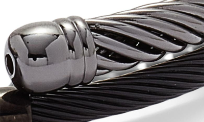 Shop Nordstrom Set Of 2 Twist Wire Cuffs In Black- Hematite