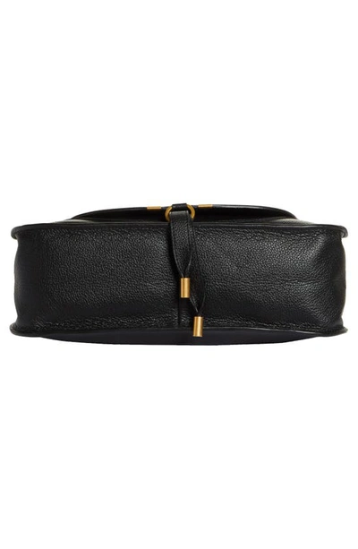 Chloé Medium Marcie Leather Satchel In Black