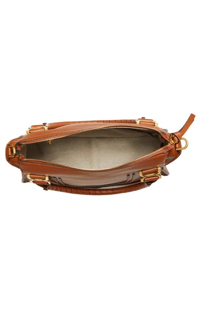 Chloé Chloe Women Brown Leather Medium Marcie Handbag In Tan